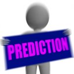 Prediction Sign Character Displays Future Forecast And Destiny Stock Photo