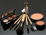 Lipstick Eye Shadow And Blusher Stock Photo