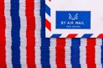 Air Mail Envelope Stock Photo