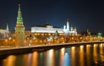 Moscow Kremlin In Russia Stock Photo