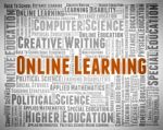 Online Learning Shows World Wide Web And Searching Stock Photo