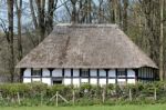 View Of Abernodwydd Farmhouse At St Fagans National History Muse Stock Photo