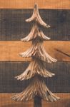 Wooden Christmas Tree Stock Photo