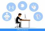 Office Syndrome Stock Photo