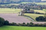 The Rolling Sussex Countryside Near Brighton Stock Photo