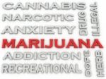 3d Image Marijuana  Issues Concept Word Cloud Background Stock Photo
