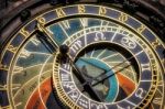 Astronomical Clock At The Old Town City Hall In Prague Stock Photo