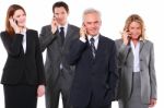 Business People On The Phone Stock Photo