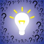 Idea Light Bulb With Question Mark Stock Photo