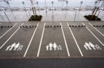 Parking Space For Family With Baby Stock Photo