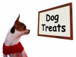 Dog Treats Sign Stock Photo