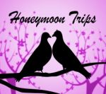 Honeymoon Trips Represents Travel Guide And Break Stock Photo