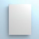 Blank Book Cover Stock Photo