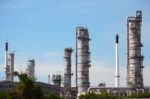Oil And Gas Refinery Plant Stock Photo