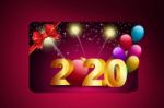 New Year Celebration Greeting Card. Invitation For Happy New Year Stock Photo