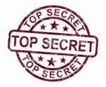 Top Secret Stamp Stock Photo