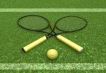 Tournament Tennis - Wimbledon Stock Photo