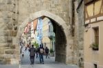 Medieval City Of Rothenburg Stock Photo