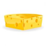 Piece Of Cheese Stock Photo