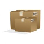 Cardboard Boxes Stock Photo