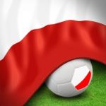 Soccer Ball And Polish Flag Stock Photo