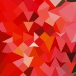 Candy Apple Red Abstract Low Polygon Background Stock Photo