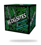 Blog Sites Shows Domains Blogger And Hosting Stock Photo