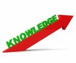 Increase Knowledge Represents Growing Education And Arrow Stock Photo