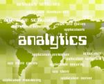 Analytics Word Representing Optimize Text And Collecting Stock Photo