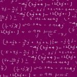 Mathematical Background Stock Photo
