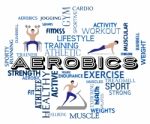 Aerobics Fitness Means Getting Fit And Gym Stock Photo