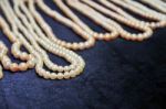 White Pearl Necklace Stock Photo