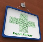 Food Allergy Means Ill Health And Afflictions Stock Photo