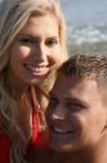 Smiling Caucasian Couple Stock Photo