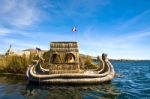 Uros - Floating Islands, Titicaca Lake, Peru-bolivia Stock Photo