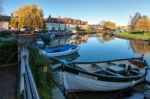 Ely, Cambridgeshire/uk - November 23 : View Along The River Grea Stock Photo