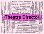 Theatre Director Shows Stage Occupation And Theatres Stock Photo