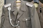 Second World War Uniforms For Sale At Checkpoint Charlie In Berl Stock Photo