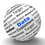 Data Sphere Definition Means Digital Information Or Database Stock Photo