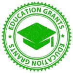 College Grants Shows Stamps Award And Fund Stock Photo
