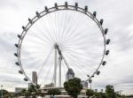 Singapore Flyer Ferris Wheel In Singapore Stock Photo