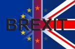 Brexit Flags Indicates Britain Remain Leave And European Stock Photo