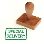 Special Delivery Rubber Stamp Stock Photo