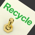 Recycle Switch Stock Photo