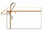 Gift Tag Represents Greeting Card And Copyspace Stock Photo