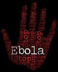 Stop Ebola Indicates Warning Sign And Control Stock Photo