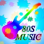 Eighties Music Shows Acoustic Music And Soundtrack Stock Photo