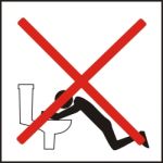 Incorrect Ways Of Using The Public Toilets Stock Photo