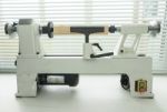 Mini Woodworking Lathe Stock Photo