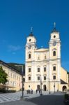 The Collegiate Church Of St Michael In Mondsee Stock Photo